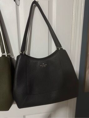 kate spade Black Pebbled Leather Shoulder Tote
Brand New  never used
